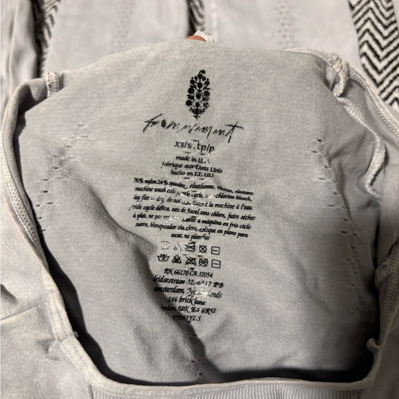 FP Movement Movement Free People Good Karma Long Sleeve Onesie In Gray Sz S/XS - Picture 10 of 11